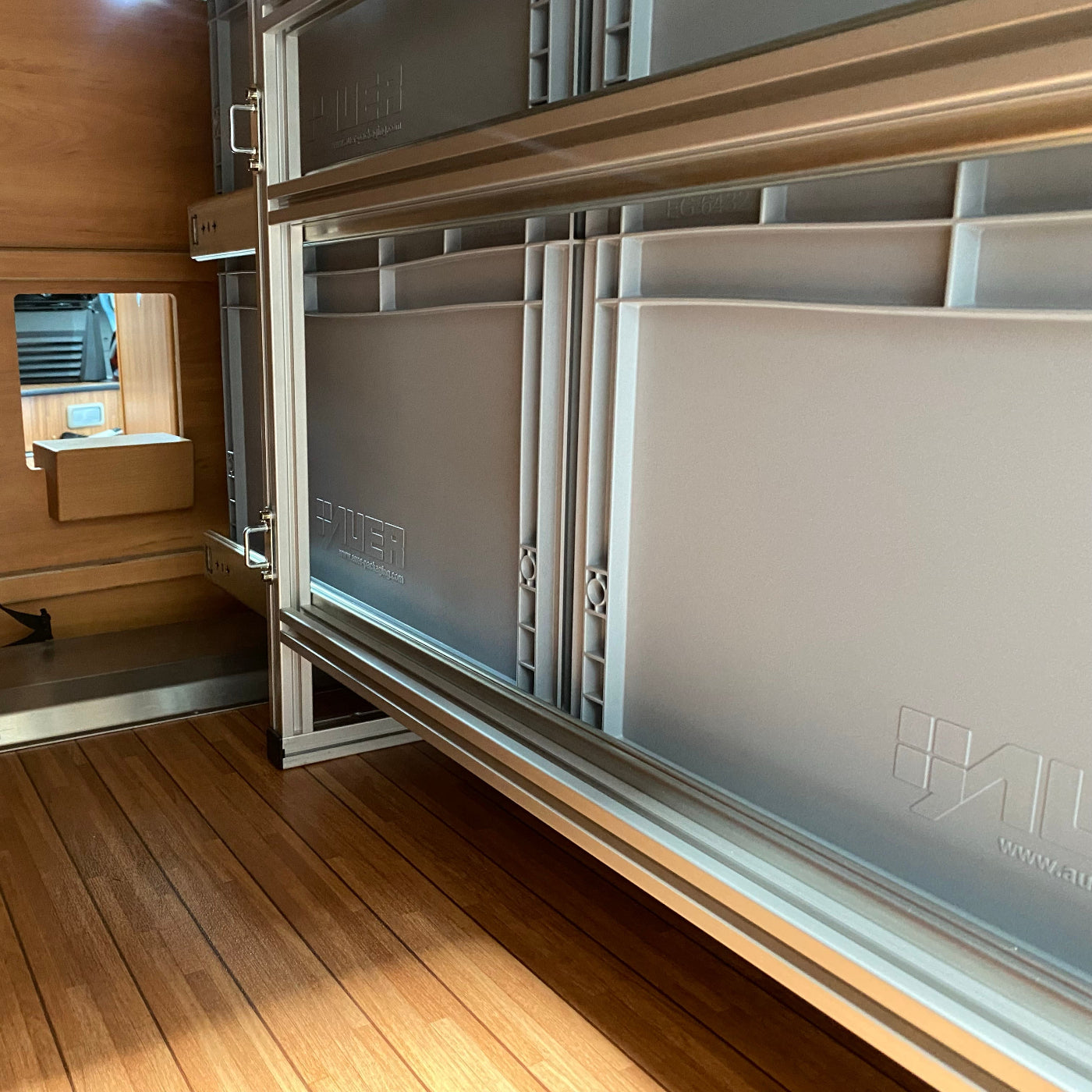 Heckauszug Pössl 2WIN Plus Detailaufnahme Rahmenkonstruktion