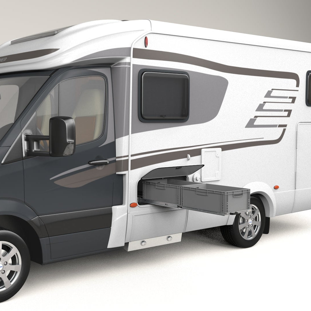 Raised floor drawer 1200mm x 400mm