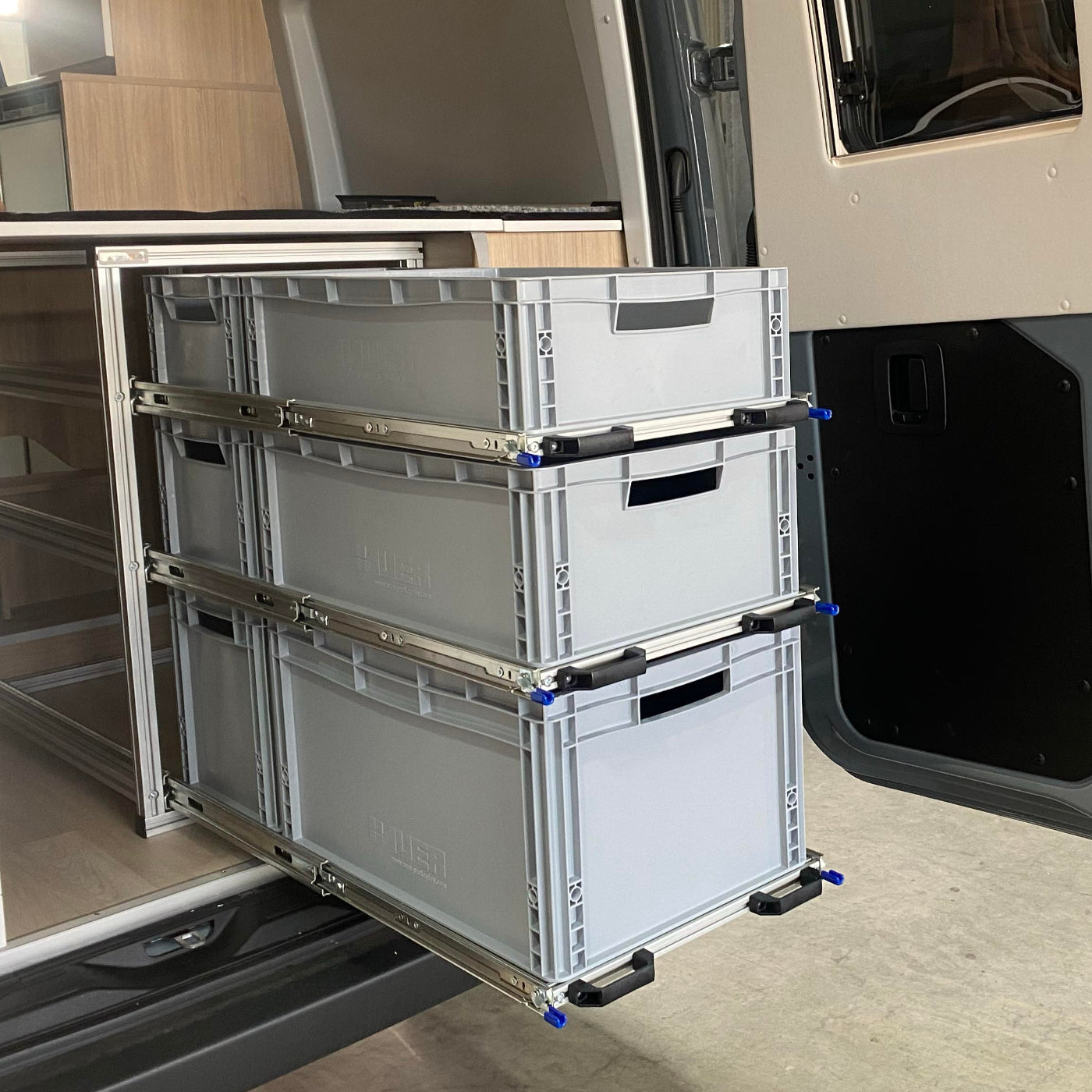 Heckauszug FRANKIA Yucon 6.0 BD vollständig ausgezogen