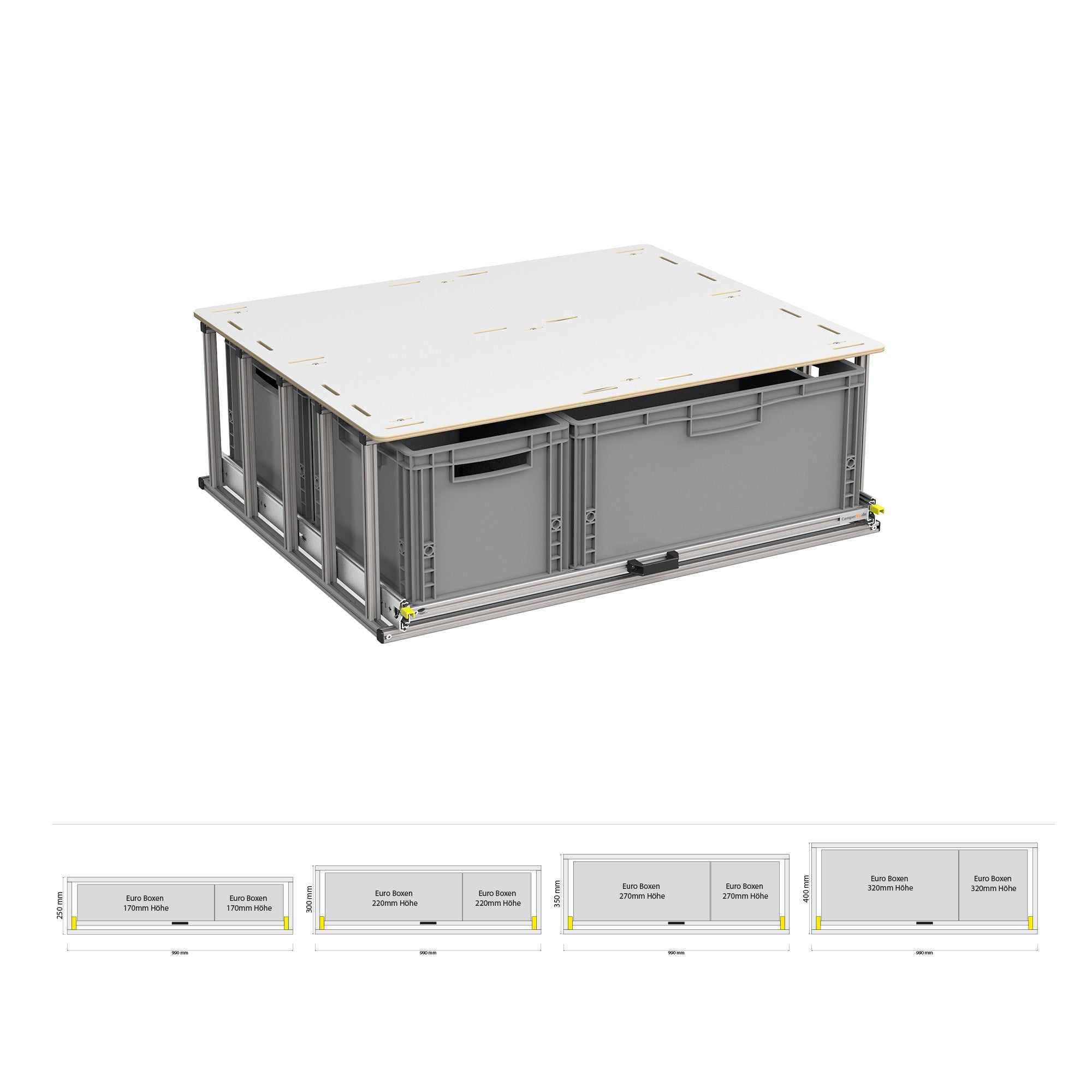 Heckauszug mit Ablage