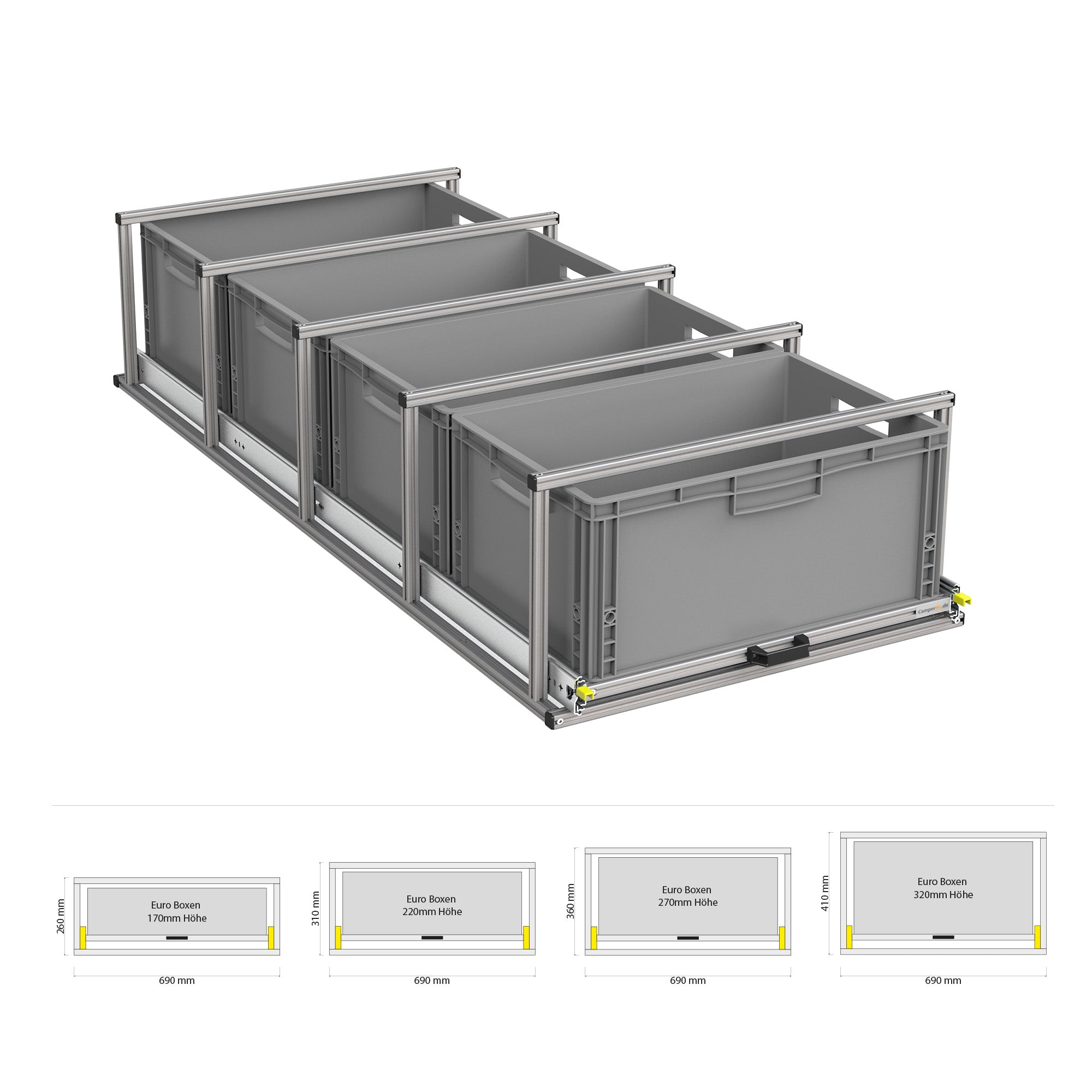 Heckauszug mit Ablage