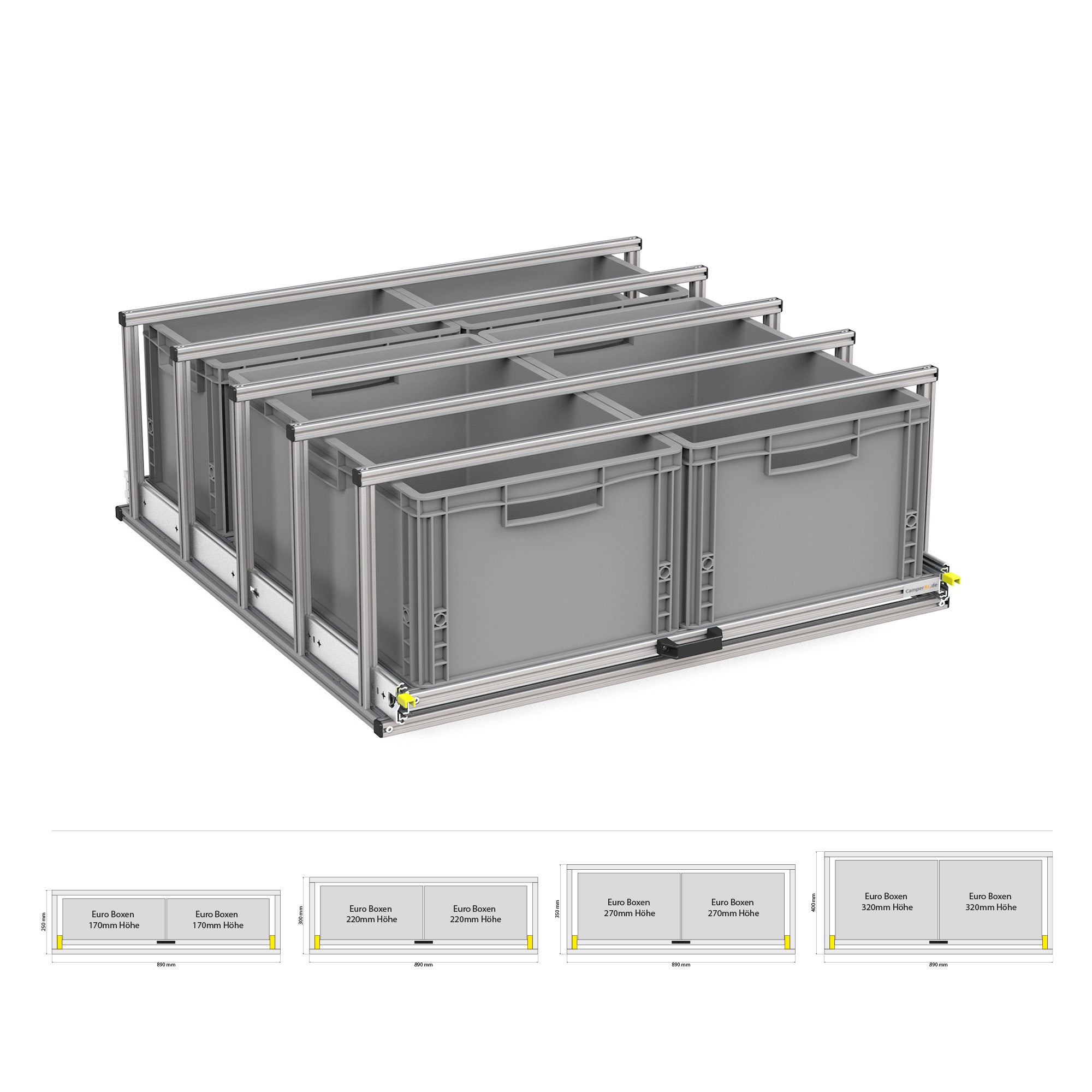 Heckauszug mit Ablage