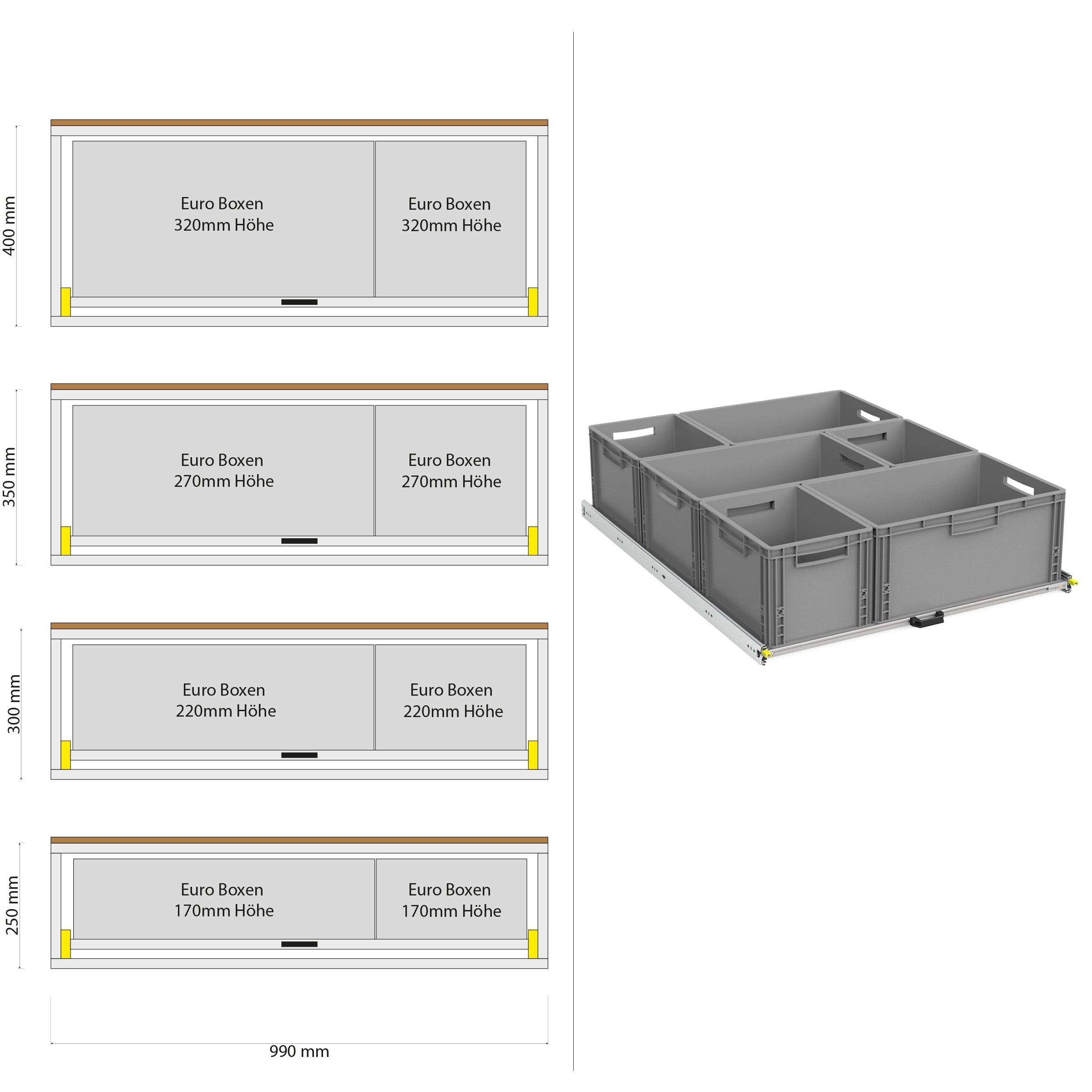 Rear pull-out with shelf