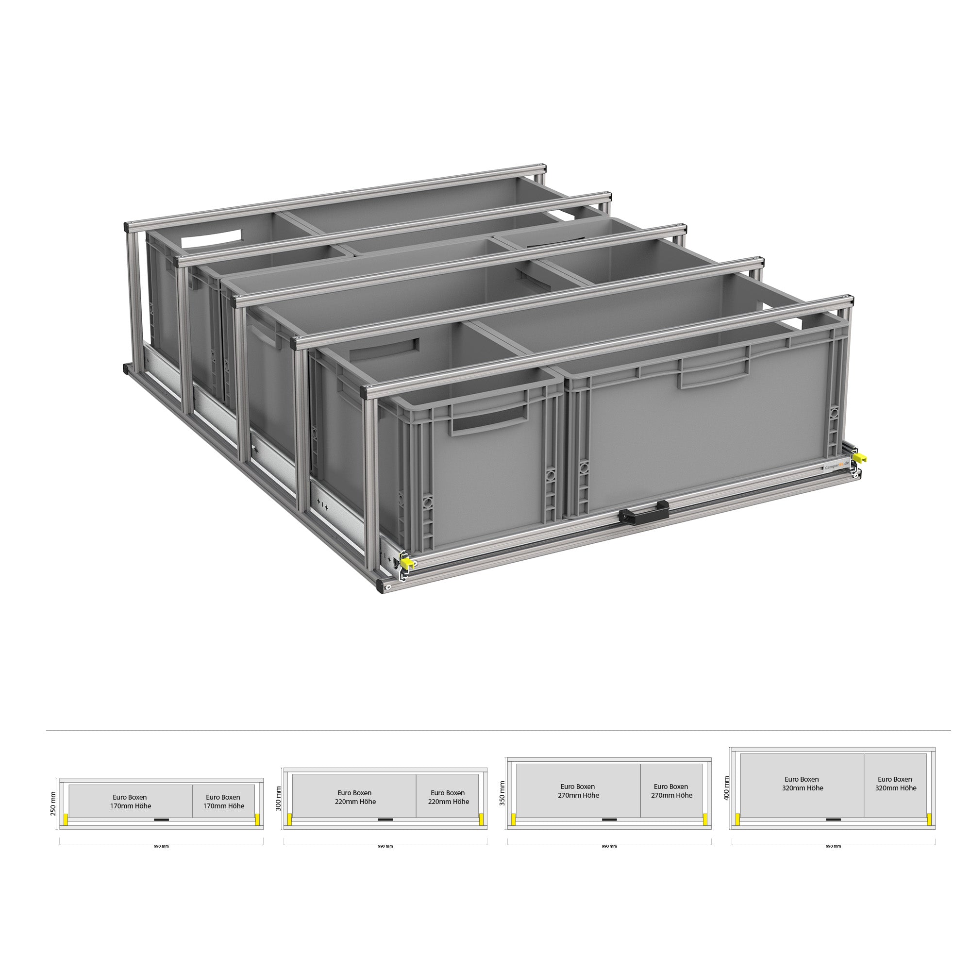 Heckauszug mit Ablage