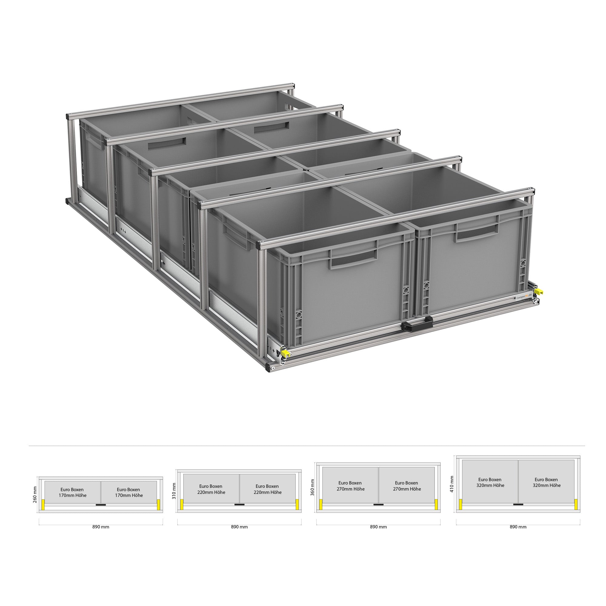 Heckauszug mit Ablage