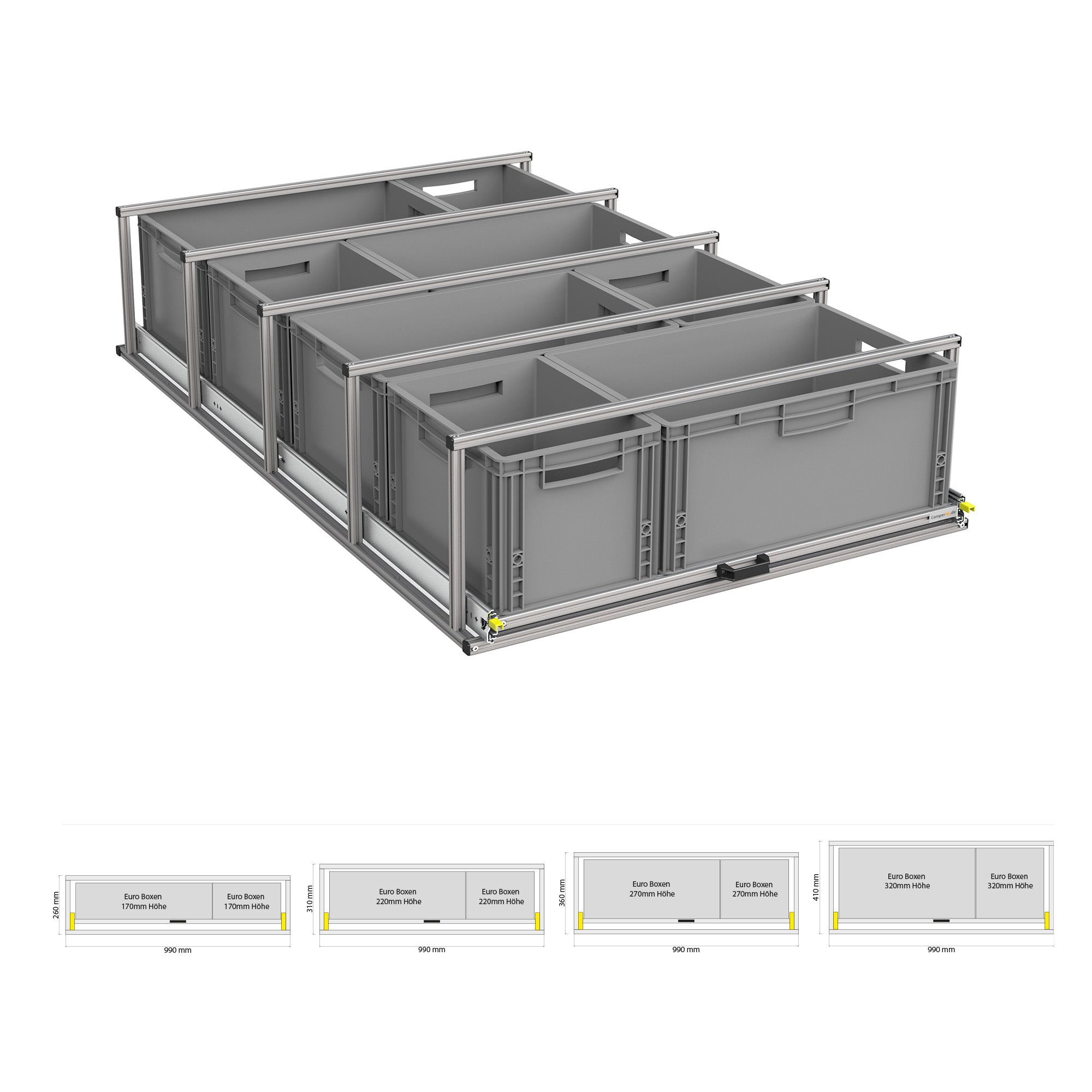 Heckauszug mit Ablage