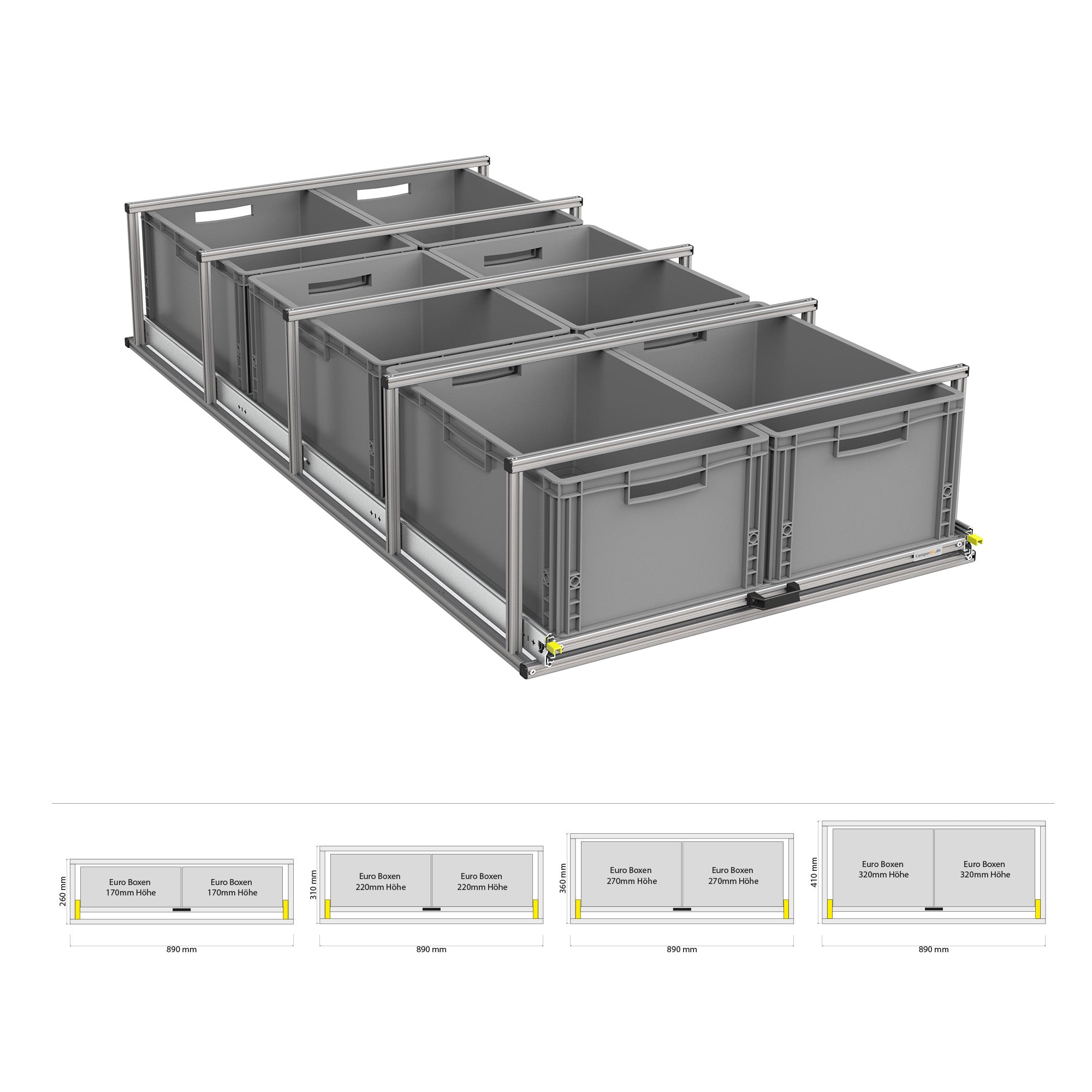 Heckauszug mit Ablage