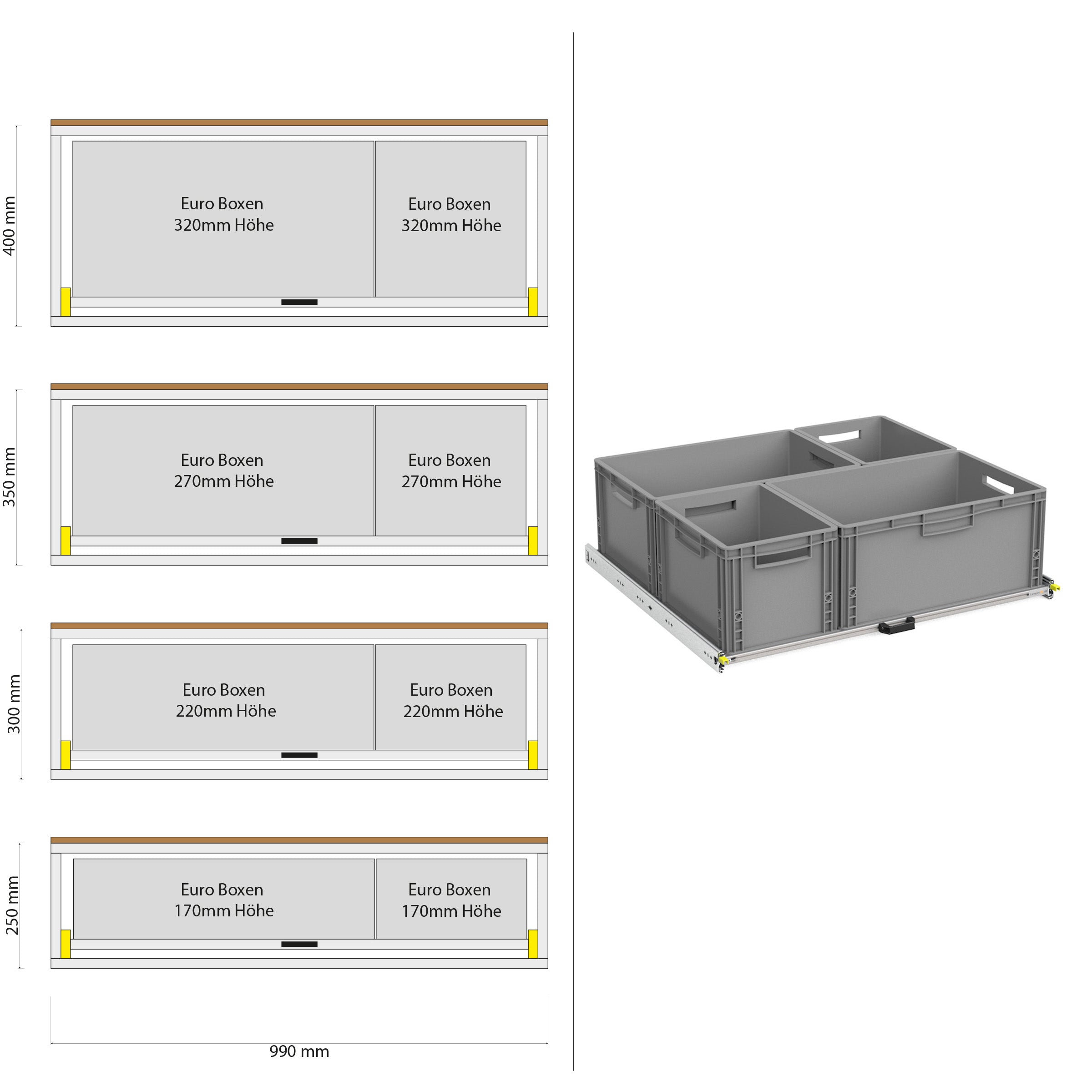 Rear pull-out with shelf