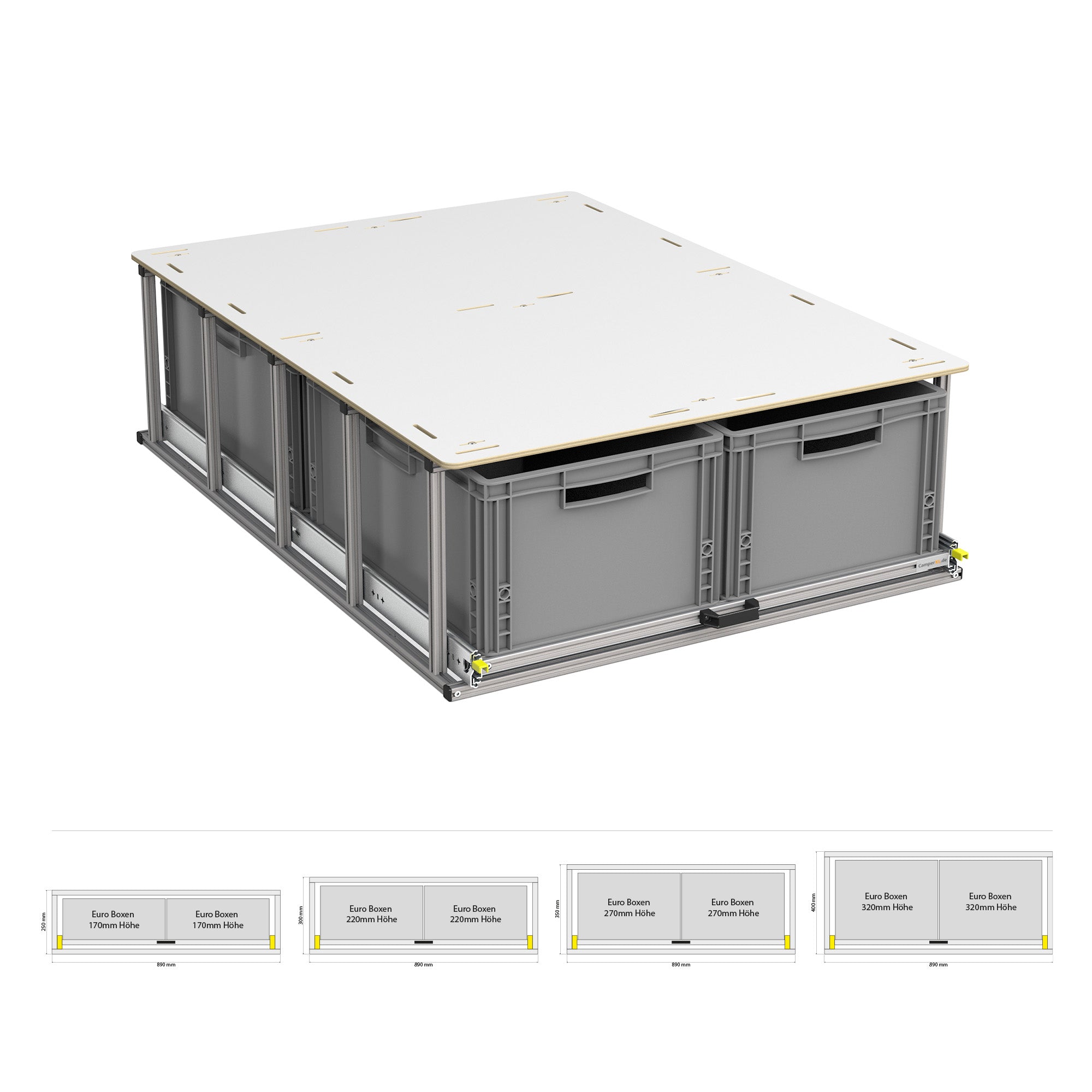 Heckauszug mit Ablage